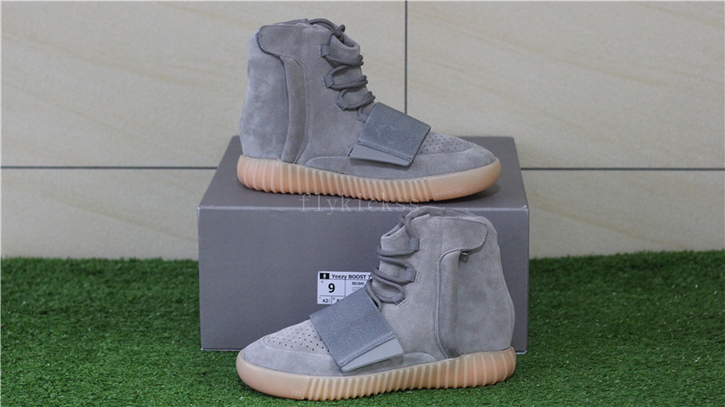 2016 Adidas yeezy boost 750 grey gum glow in the dark